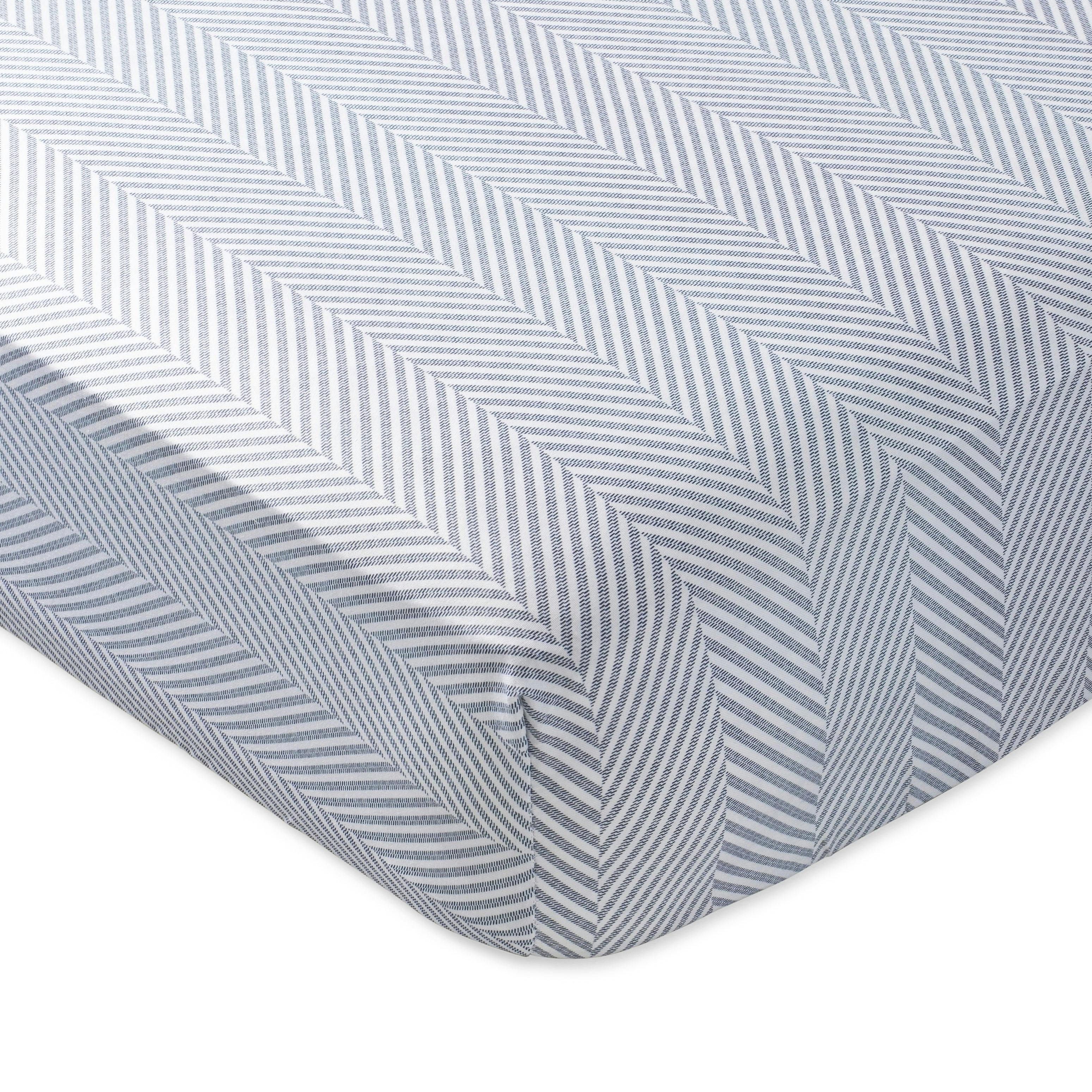 Leze Blue Crib Sheet
