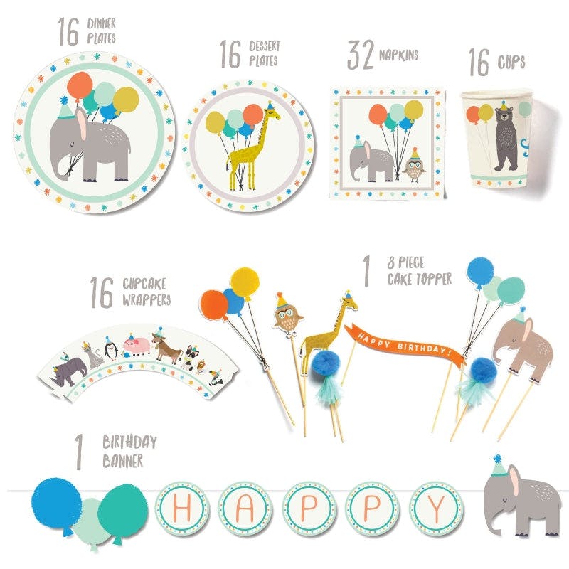 Party Animal - Birthday Party Supplies in a Box
