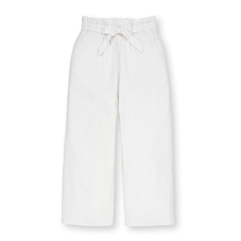 Linen Paper Bag Tie-Waist Pant