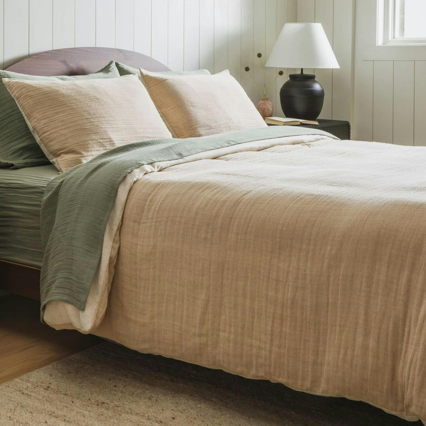 Sand Linen Duvet Cover, Beige