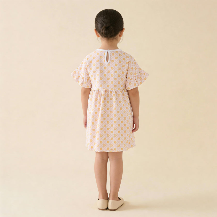 Organic Dolman Sleeve Dress - Pop Floral