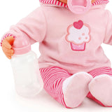 First Words Baby: 24 Sounds 15" Doll - Pink Cupcake