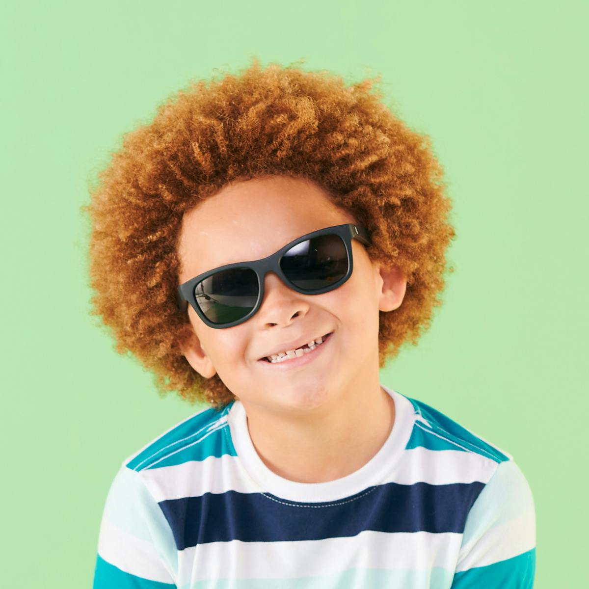 Polarized Navigator Sunglasses: Jet Black
