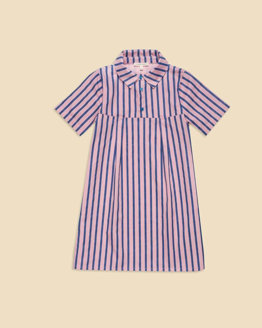 Shirtdress in Blue Note Stripe