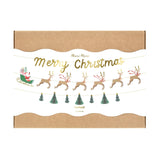 Santa, Sleigh & Reindeer Garland Set