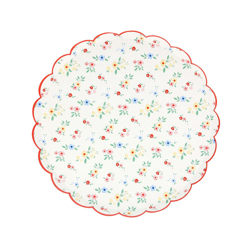Ditsy Posy Scalloped Side Plates