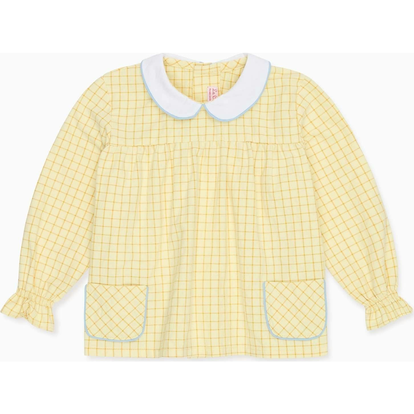 Yellow Check Sol Baby Shirt