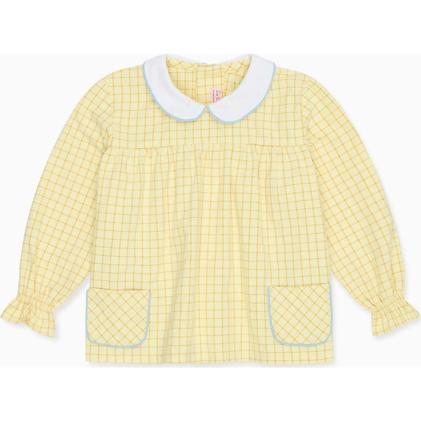 Yellow Check Sol Baby Shirt