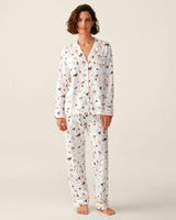 Women's Twill Pajama Set in Trick or Treat