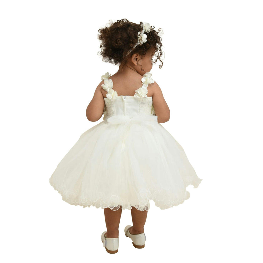 White Rose Campanula Dress