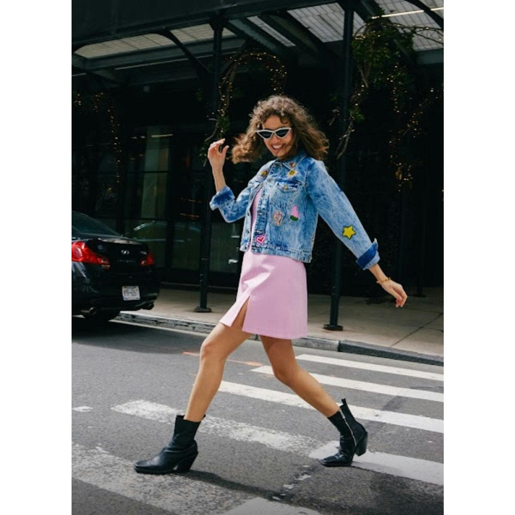 Women's All About The Patch Crop Denim Jacket