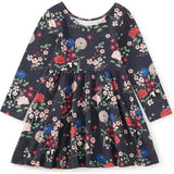Printed Ballet Dress, Blue