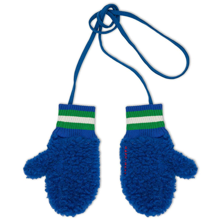children's merino mittens - cobalt