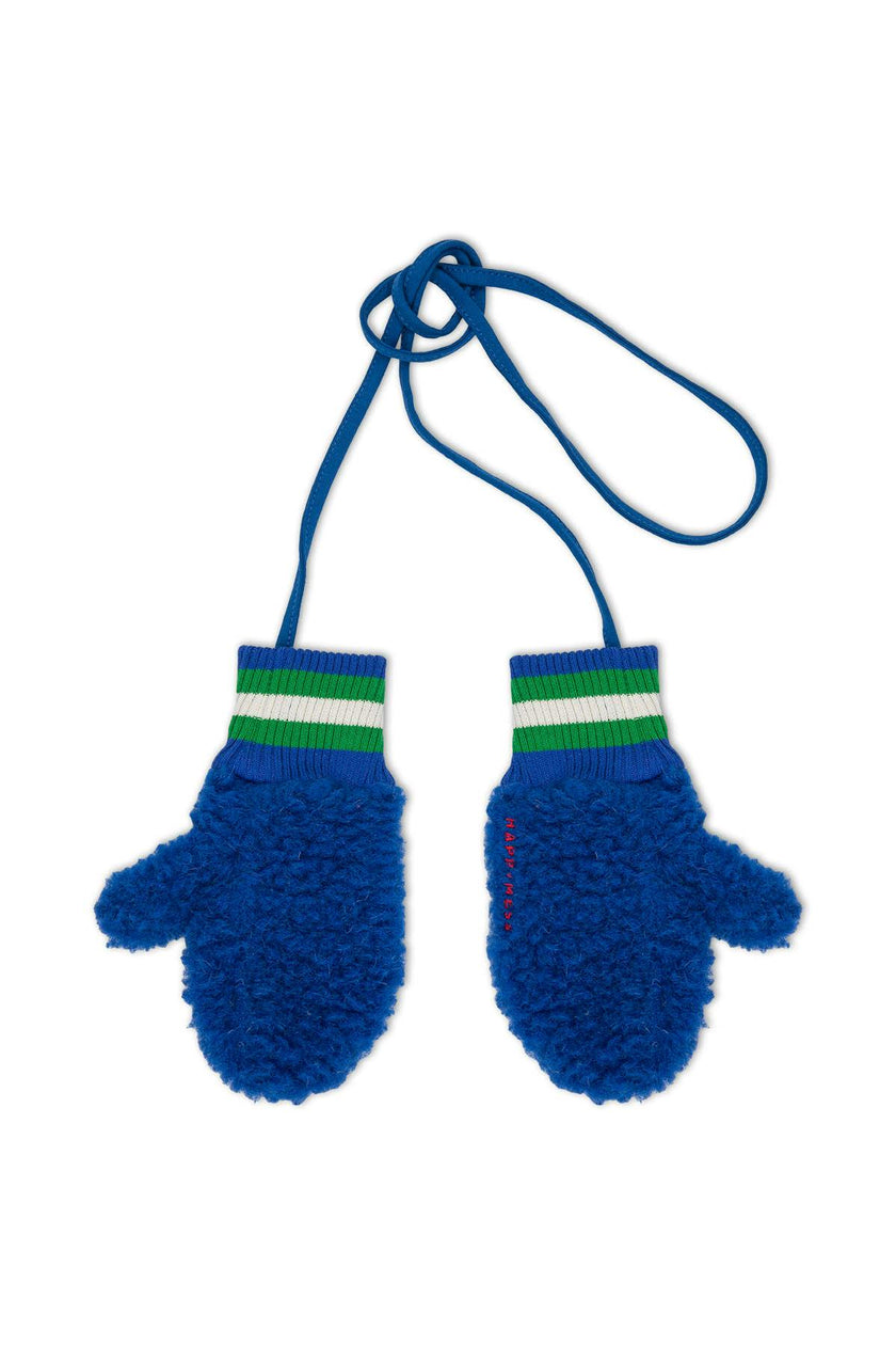 children's merino mittens - cobalt