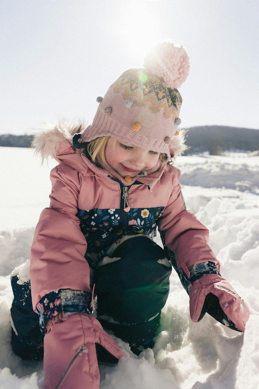 Kids One Piece Discover Snowsuit Blue and Pink Unicorn Print