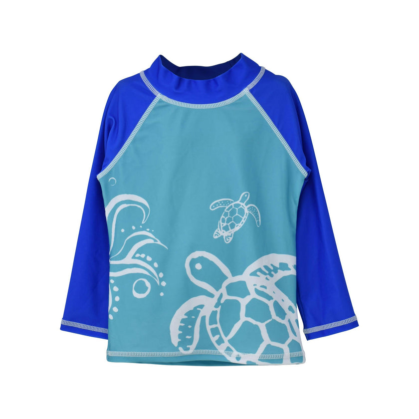UPF 50+ Graphic Rash Guard Swim Top