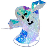 Pre-lit Holographic Witch and Two Ghosts