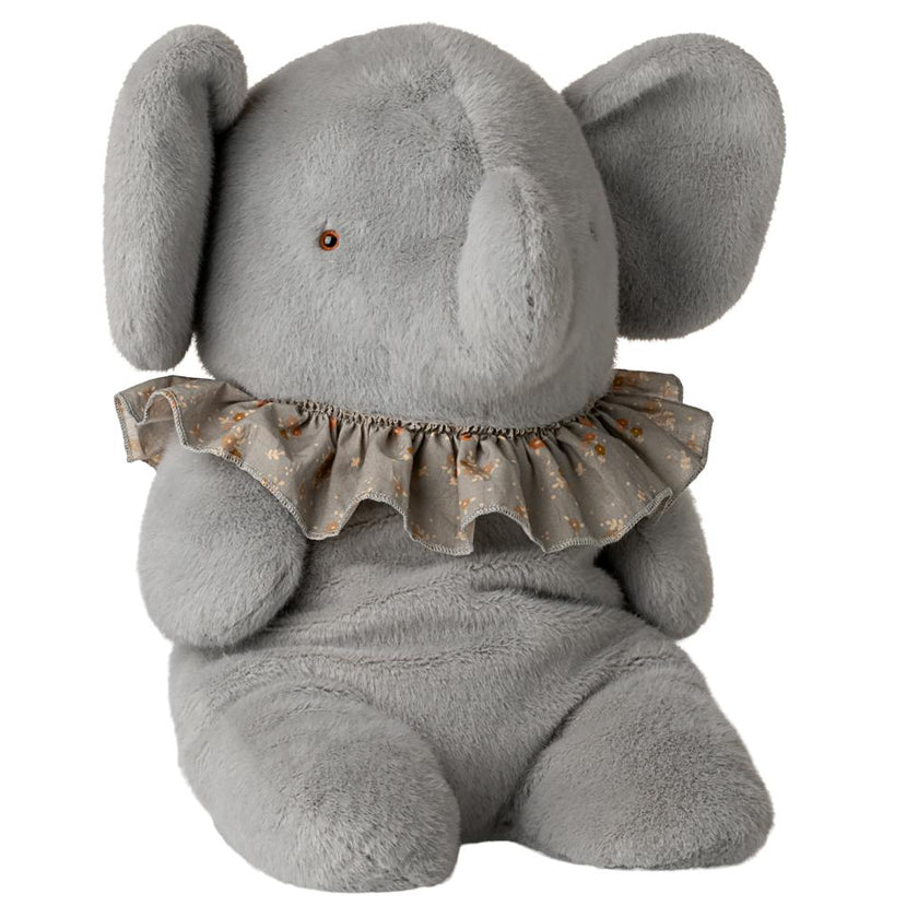 Elephant plush, Big - Blue/grey