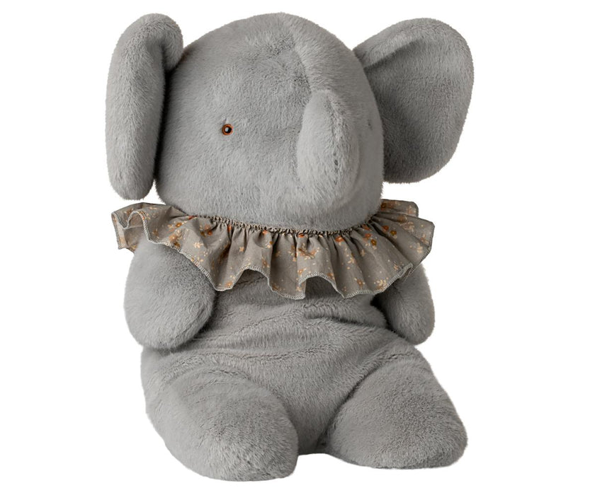 Elephant plush, Big - Blue/grey