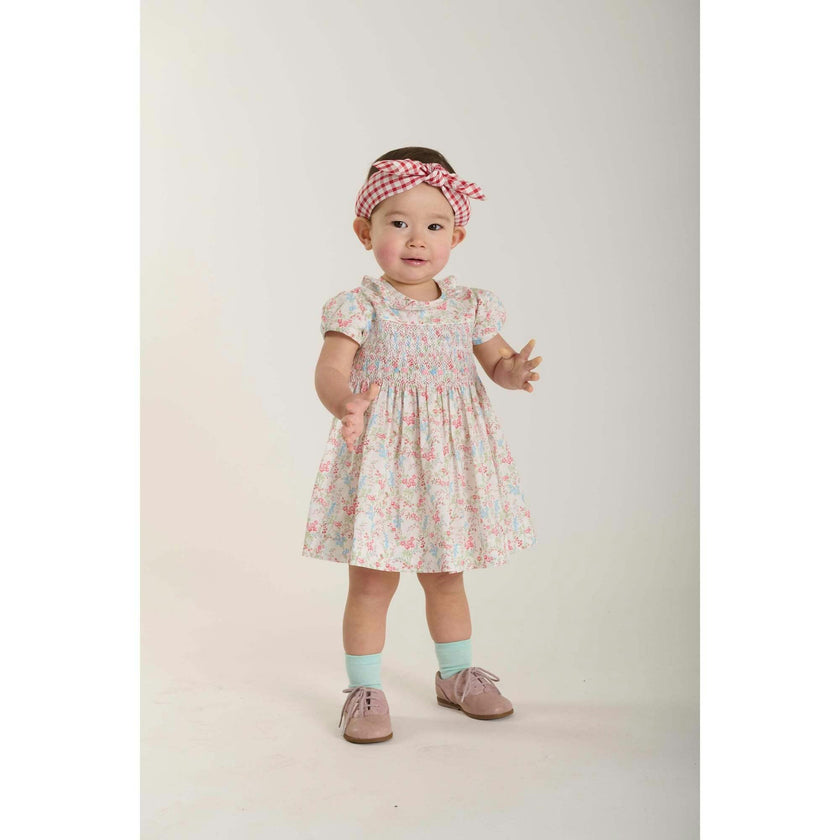Hand-Smocked Baby Dress - Linnea