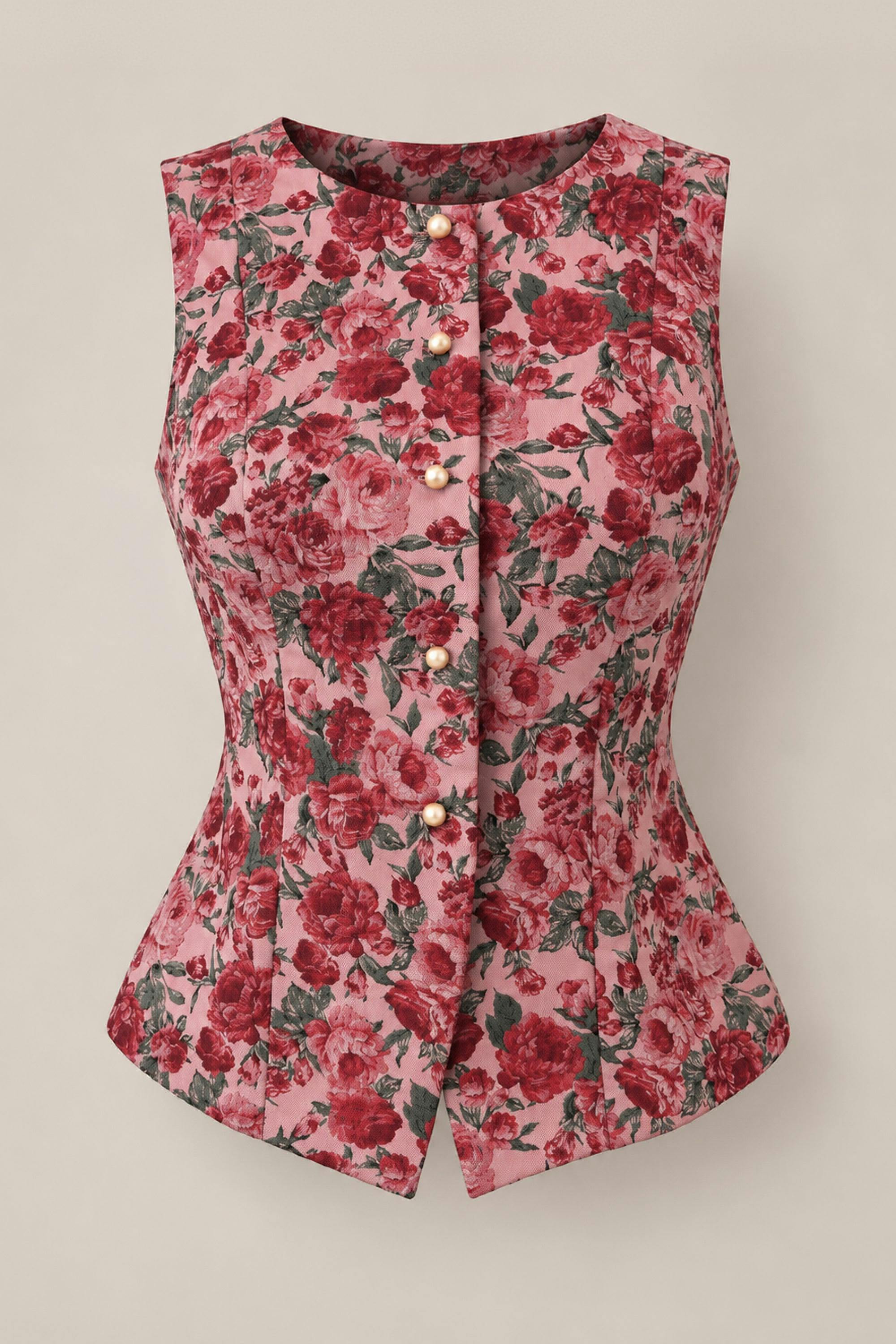Ciara Vest in Antiquity Rose