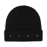 Black Knit Logo Beanie