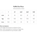 Ruffle One Piece, Navy