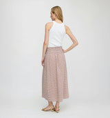 The Delphine Nap Skirt - Cognac Gingham