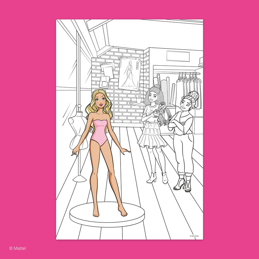 Color & Sticker Fun: Barbie