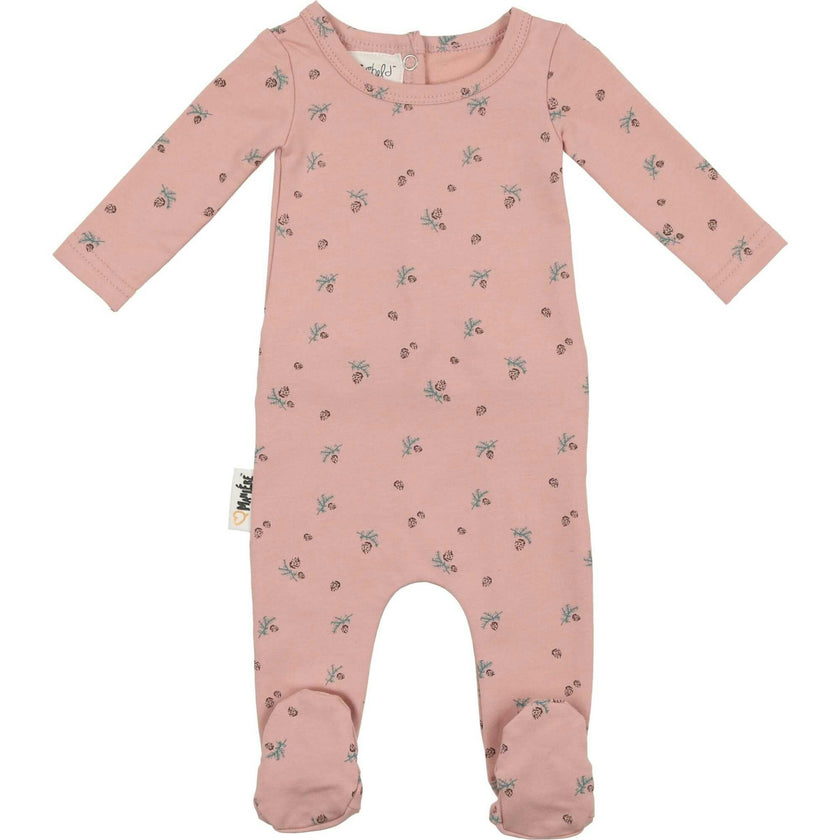 Pine Cone Print Footie
