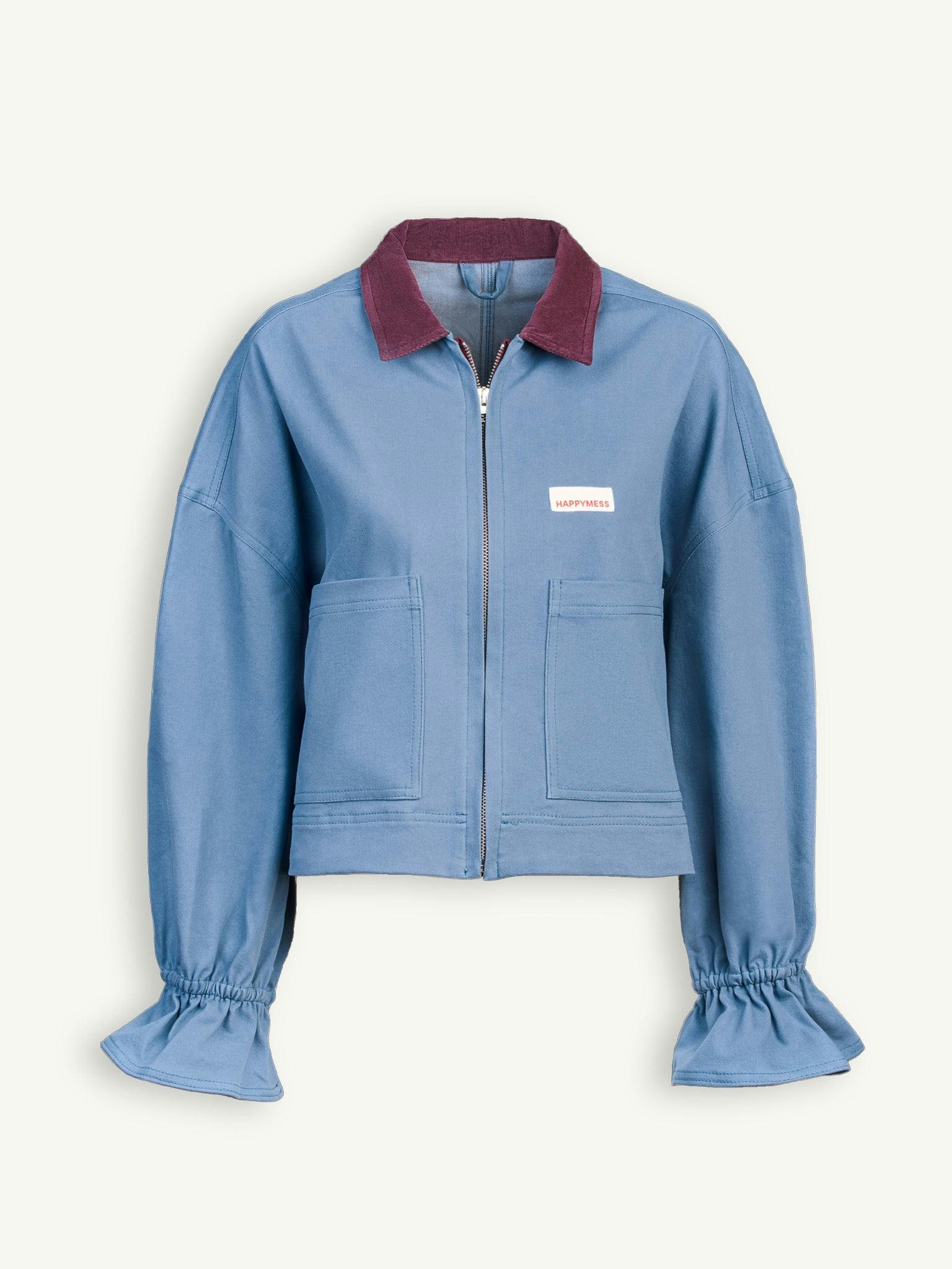 women's denim jacket - stone blue