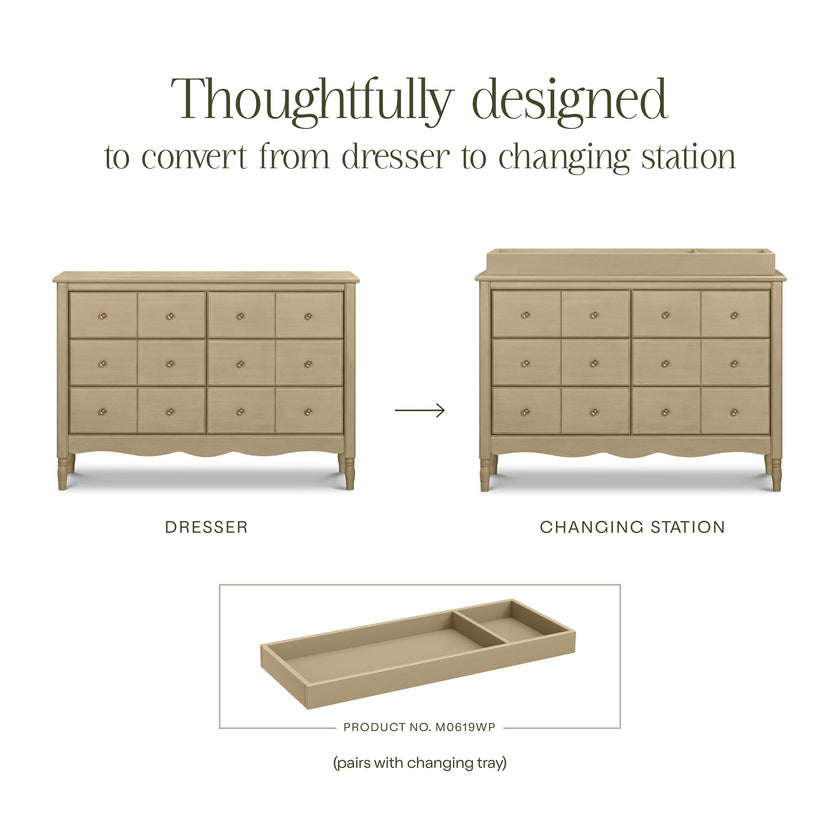 Liberty 6-Drawer Assembled Dresser in Washed Pine