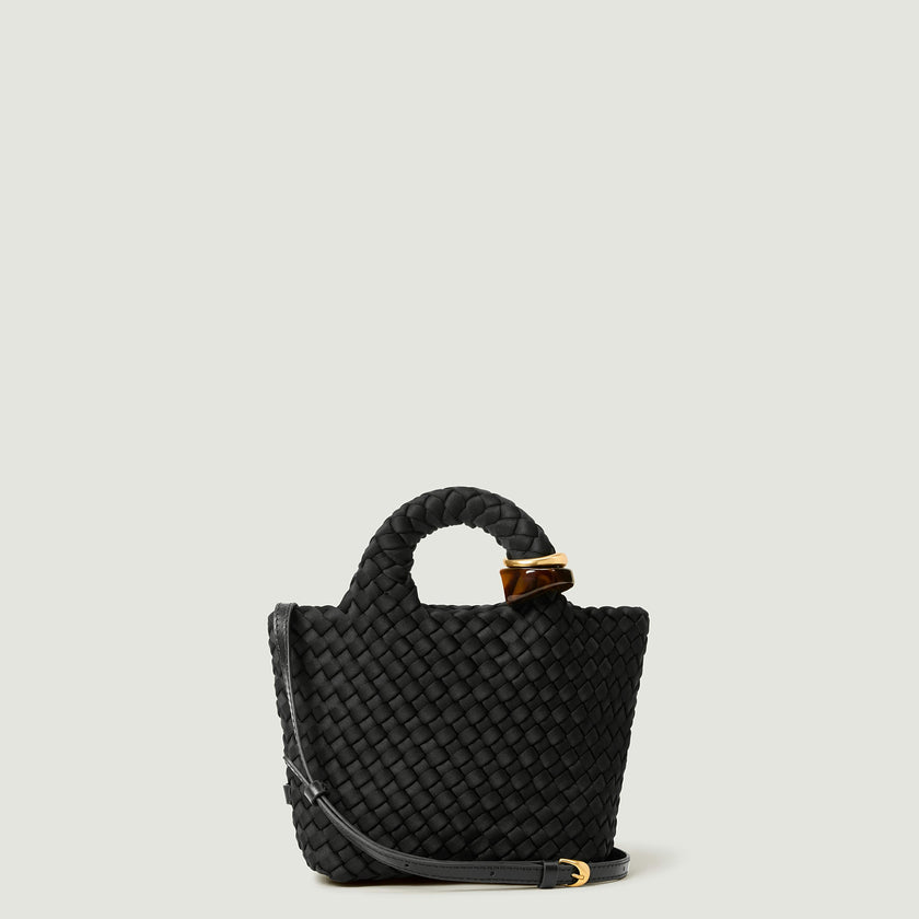 St. Barths Petit Tote Beads | Onyx