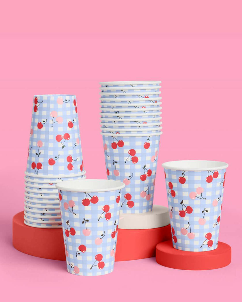 Cherry Cups - 24 paper cups