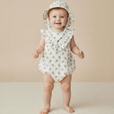 Organic Bucket Sun Hat - Poppy