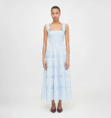 The Kimmy Nap Dress - Blue Petal Stripe