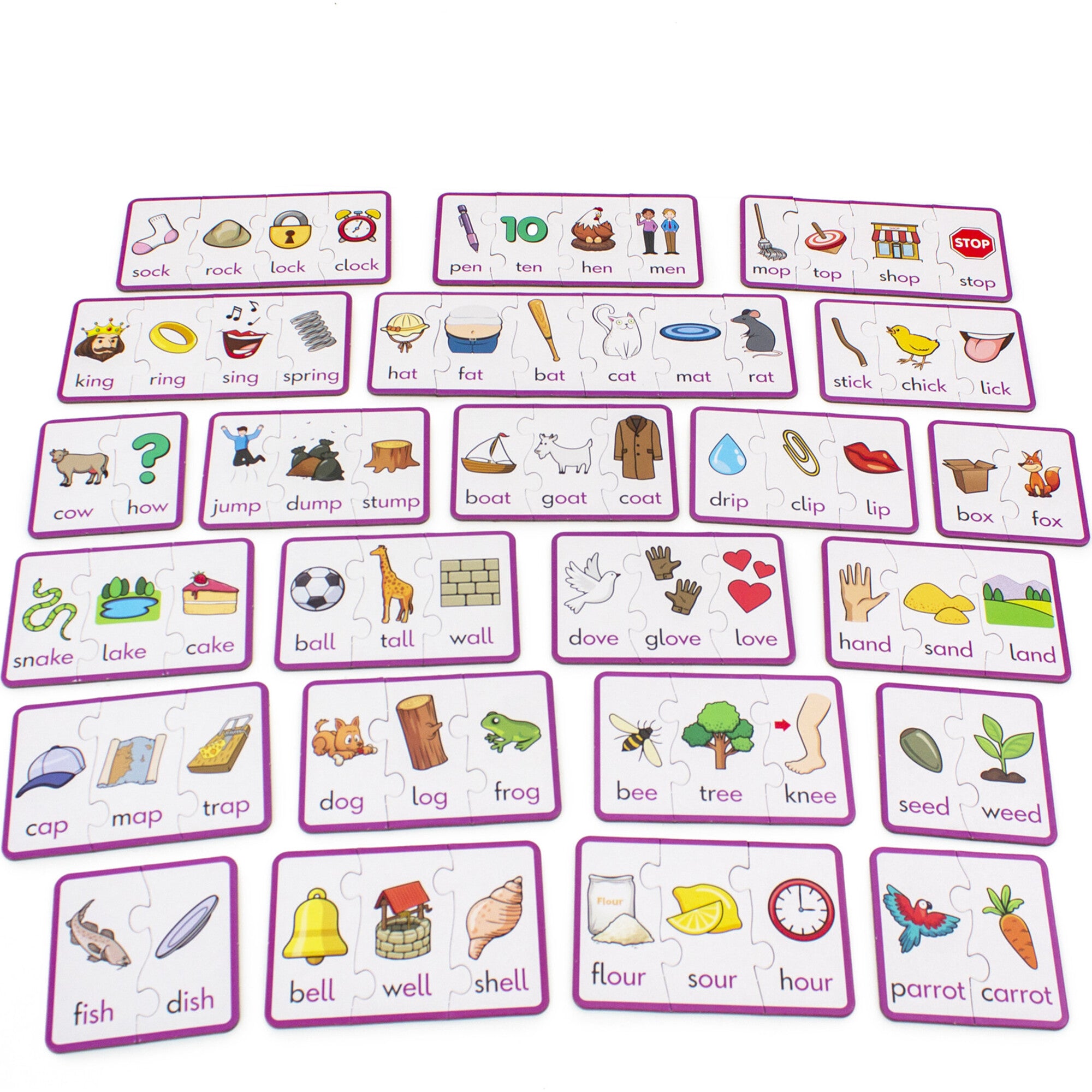 Rhyming Puzzles Educational Learning Set