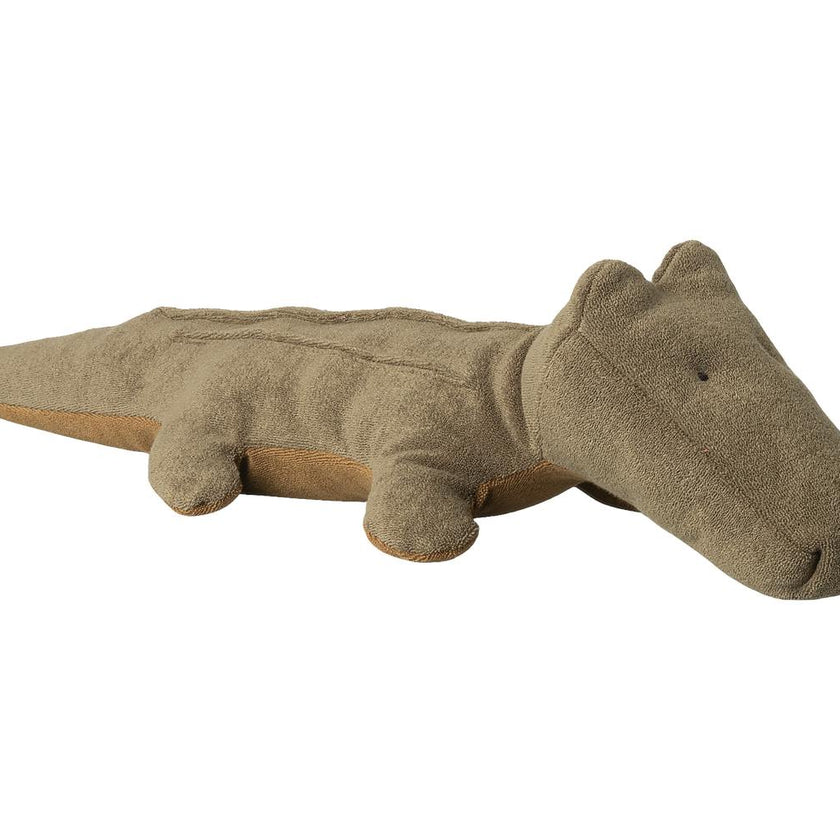 Safari friends, Crocodile, Medium - Olive green