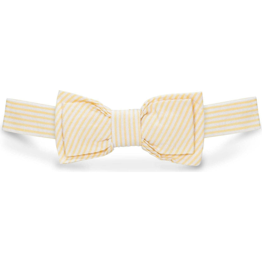 Classic Seersucker Bow Tie, Yellow