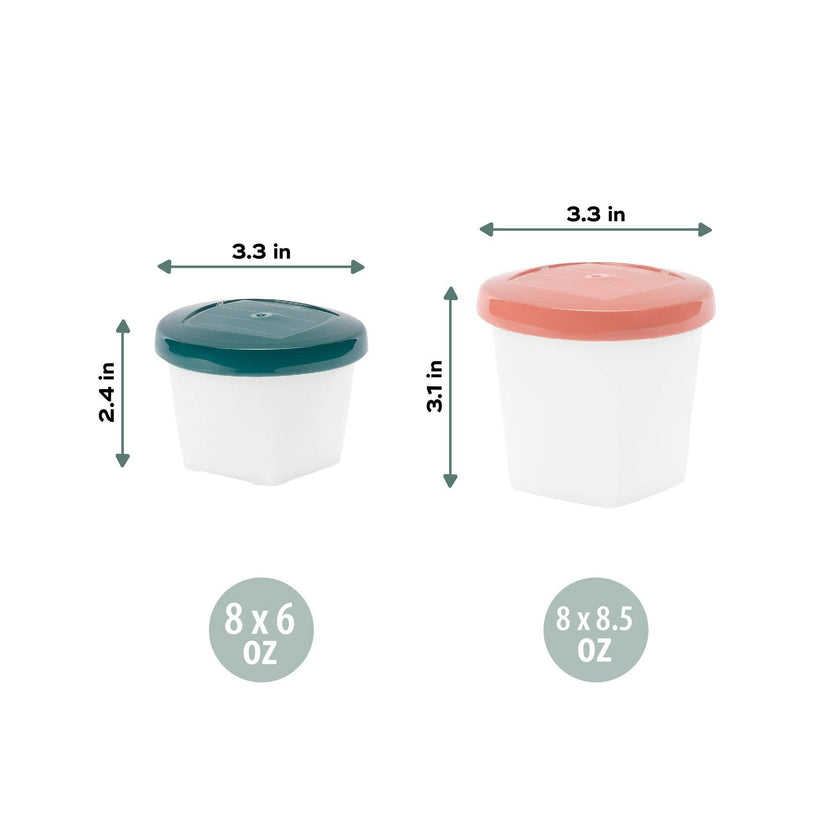 Biosourced Baby Food Storage Jars | Plant-Based, BPA-Free