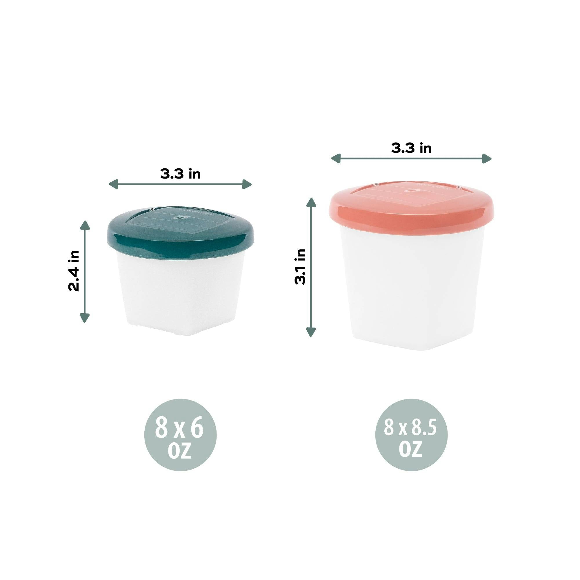 Biosourced Baby Food Storage Jars | Plant-Based, BPA-Free
