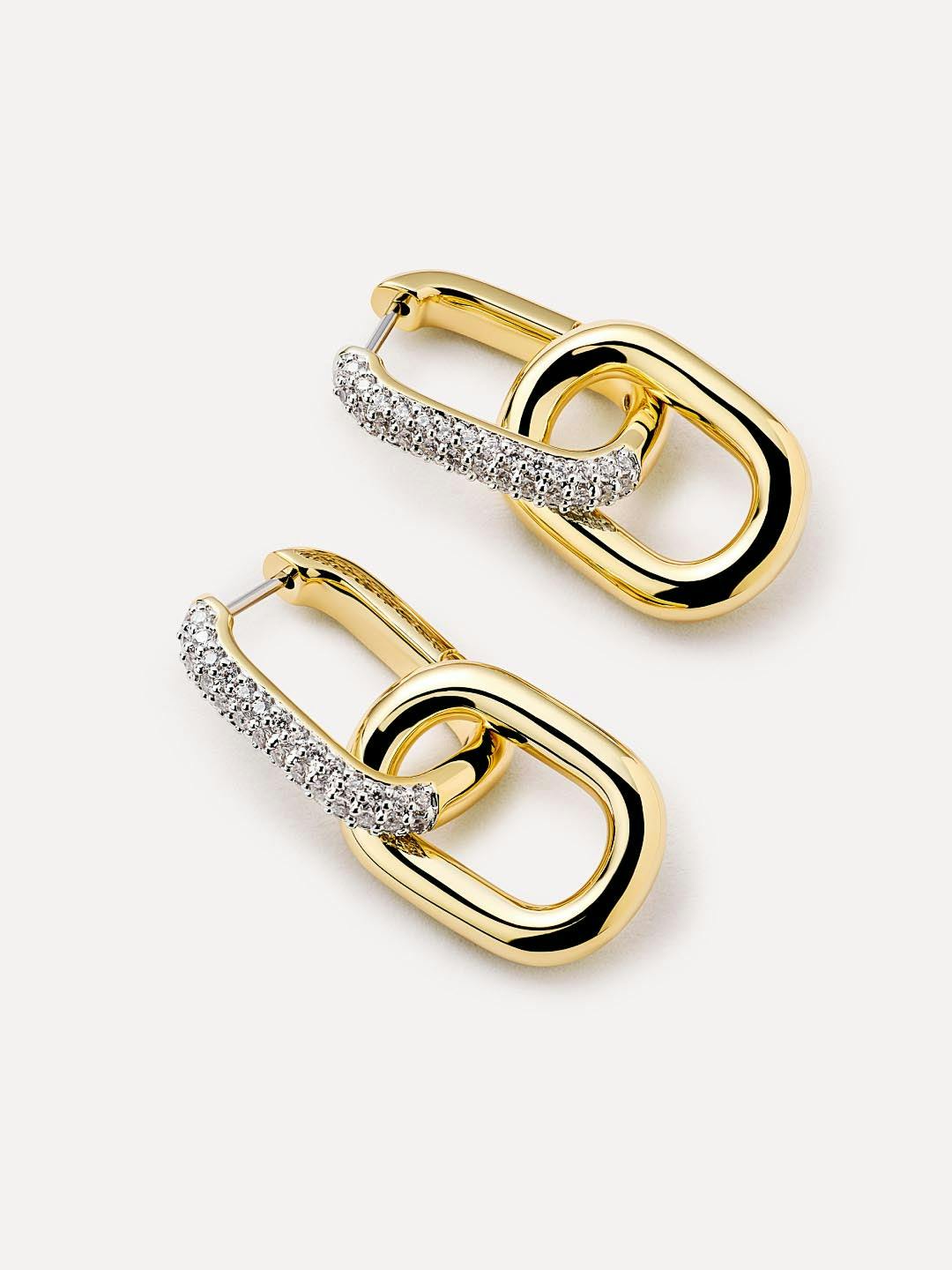 Drop Earrings - Ash Double Pave