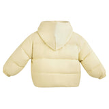 Yellow Hooded Puffer Jacket