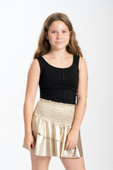 Kids Leather Julia Skirt