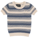 Stripe Textured Knit Sweater