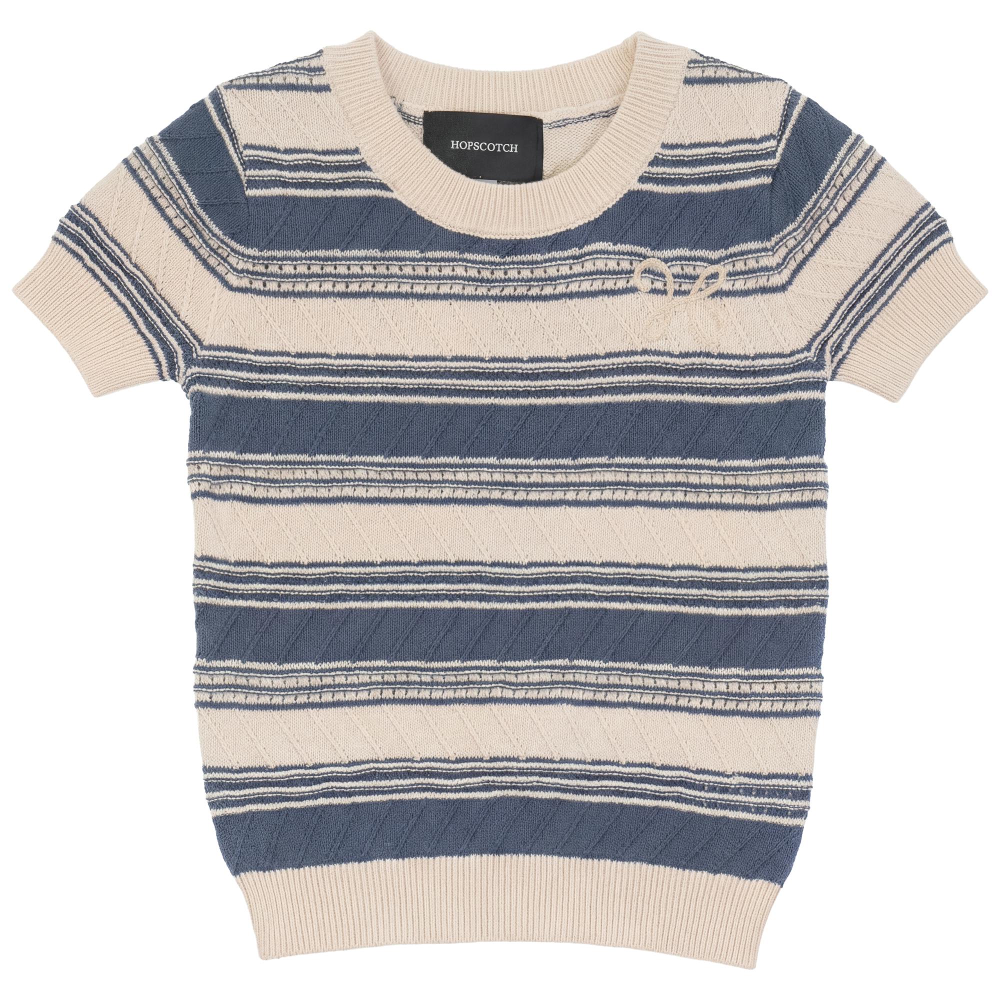 Stripe Textured Knit Sweater