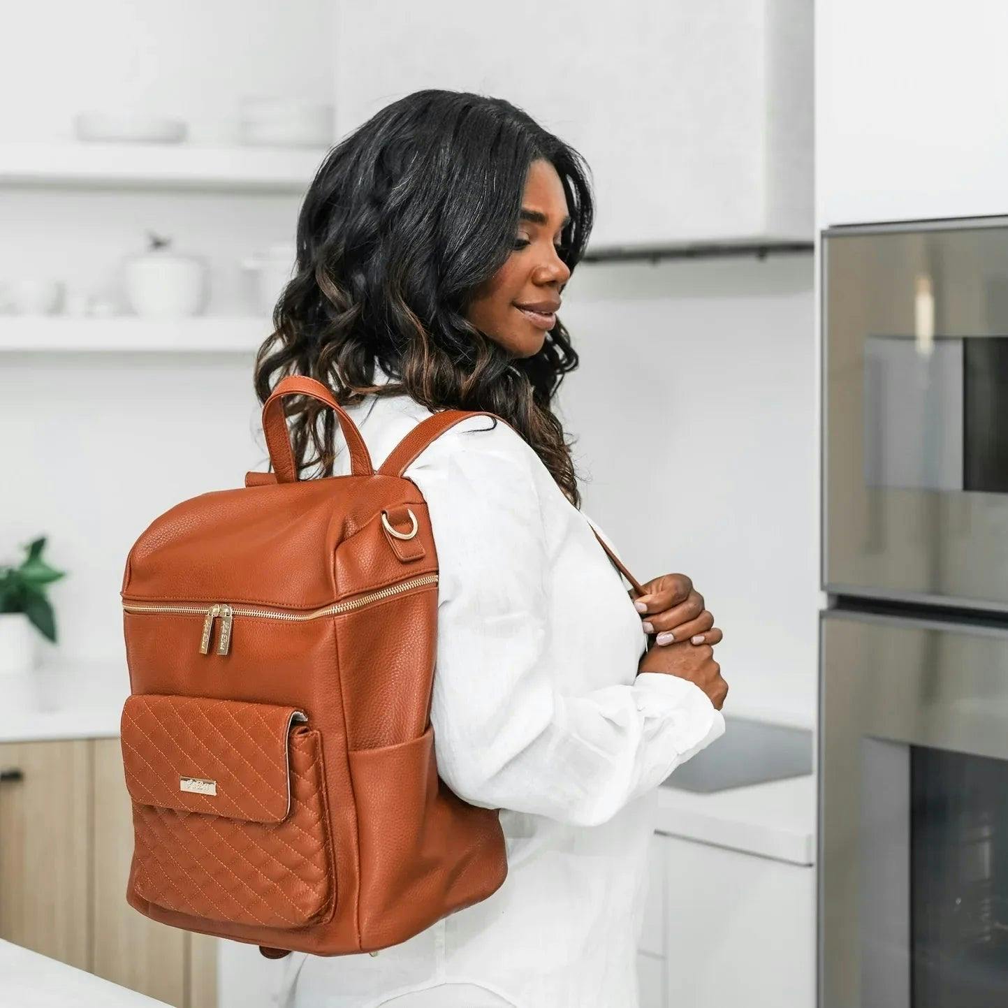 Monaco Diaper Bag | Latte Brown