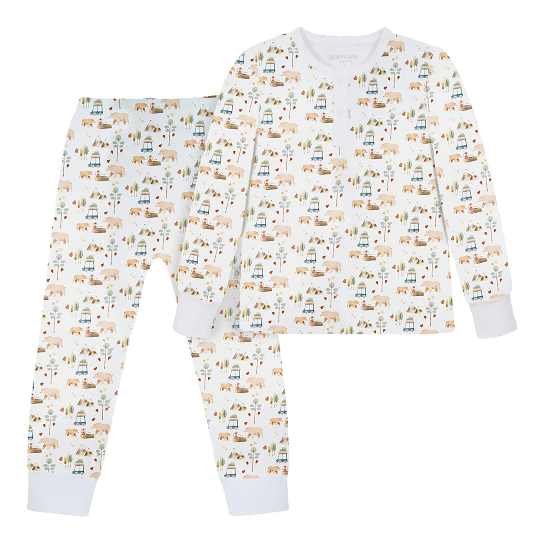 Forest Adventure Pima Long Pajama Set