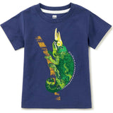Tree Chameleon Graphic Tee, Blue