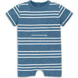 Baby heathered pocket shortie in stripe